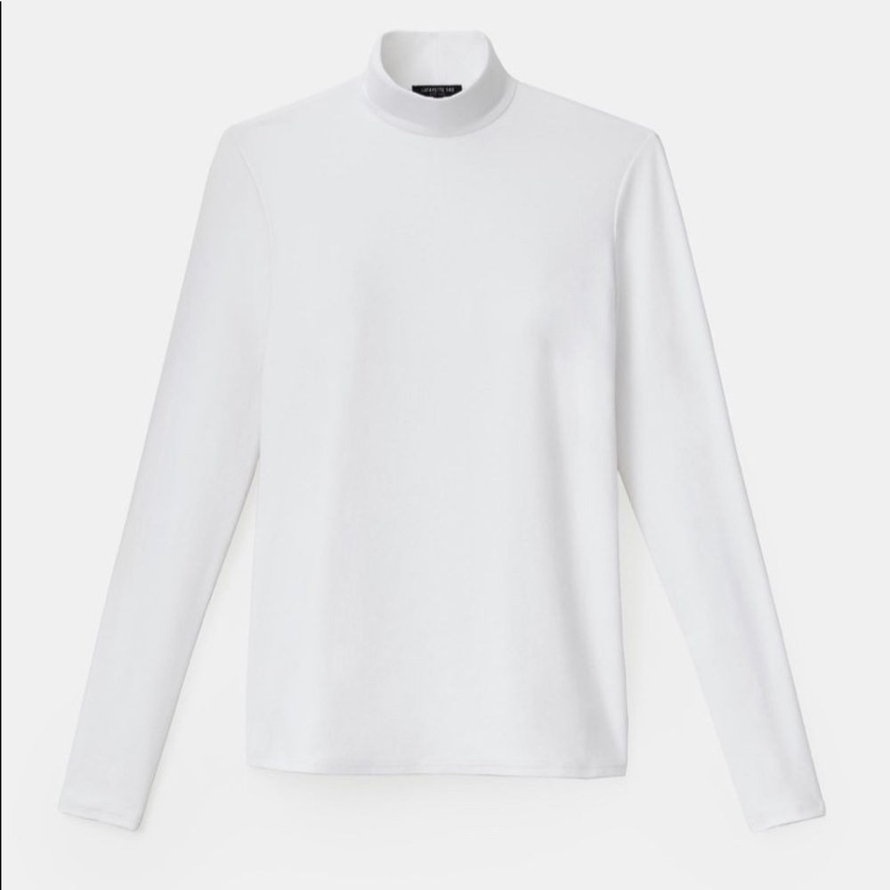 Lafayette 148 Brushed Italian Cotton Top